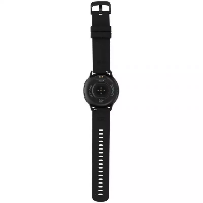 TITMO O-200 Smartwatch ar 1,32 collu AMOLED, GPS, Bluetooth 5.0, sirdsdarbības monitoru, IP68 - Melns