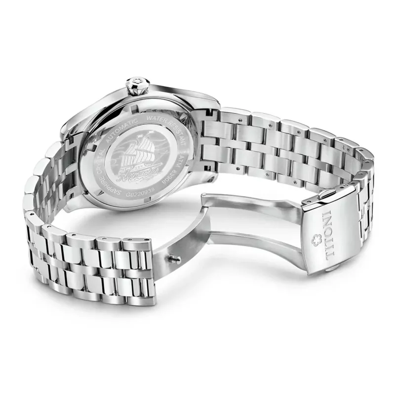 TITONI Vīriešu automātiskais pulkstenis 83908S-690 40mm Nerūsējošais tērauds