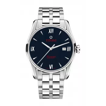 TITONI Vīriešu automātiskais pulkstenis 83908S-690 40mm Nerūsējošais tērauds