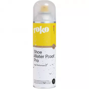 Toko Shoe Water Proof Pro 250ml - PFC-brīva ūdensnecaurlaidības izsmidzināmais līdzeklis ādai, zamšādai, nubukam, tekstilam, sintētikai, elpojošām membrānām