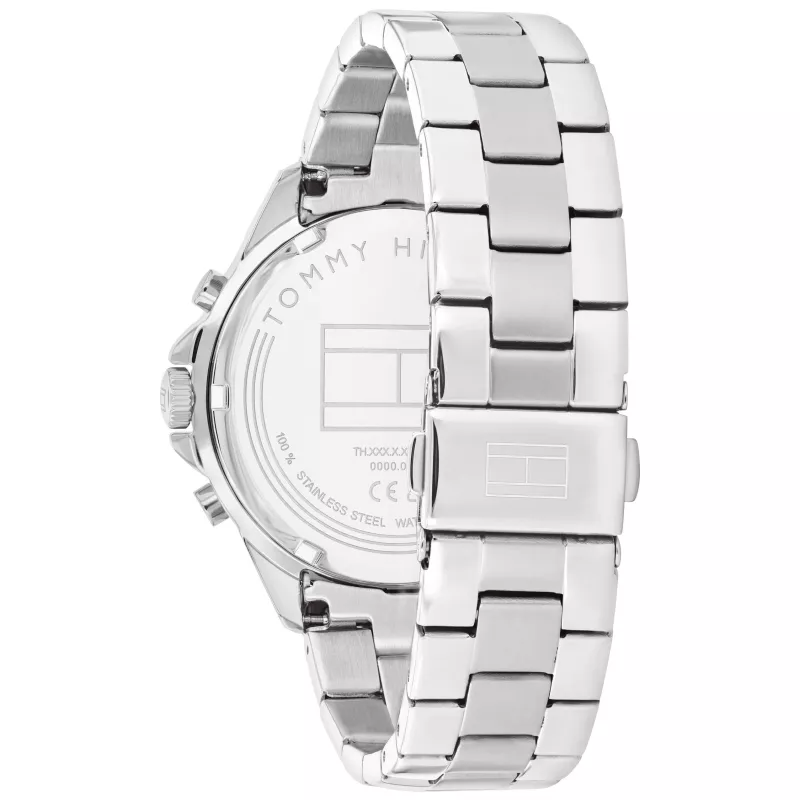 Tommy Hilfiger Damon Vīriešu Kvarca Analogais Pulkstenis 40mm Nerūsējošais Tērauds Zils Ciparnīca