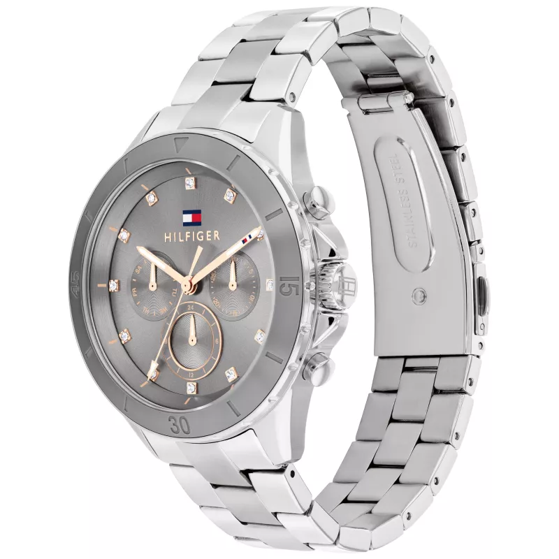 Tommy Hilfiger Damon Vīriešu Kvarca Analogais Pulkstenis 40mm Nerūsējošais Tērauds Zils Ciparnīca