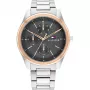 Tommy Hilfiger vīriešu 1710541 analogais kvarca pulkstenis 44mm nerūsējošā tērauda korpuss brūna ādas siksniņa zils ciparnīca