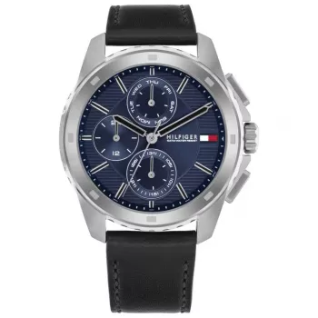 Tommy Hilfiger vīriešu 1710619 analogais kvarca pulkstenis 46mm zils ciparnīca nerūsējošais tērauds