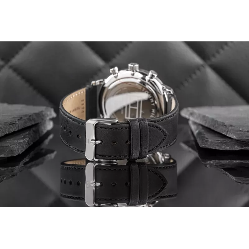 Tommy Hilfiger Vīriešu Damon Kvarca Nerūsējošā Tērauda Pulkstenis 40mm Zils Ciparnīca 1710565