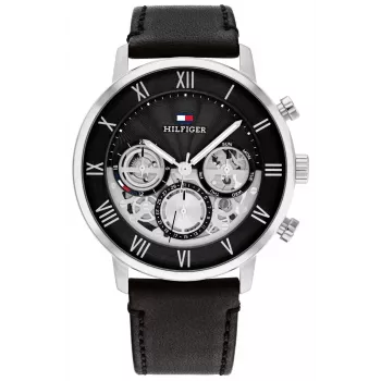 Tommy Hilfiger Vīriešu Damon Kvarca Nerūsējošā Tērauda Pulkstenis 40mm Zils Ciparnīca 1710565