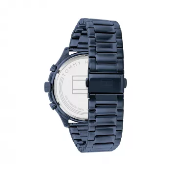 Tommy Hilfiger vīriešu Damon kvarca pulkstenis 1791853 44mm zils silikons