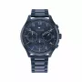 Tommy Hilfiger vīriešu Damon kvarca pulkstenis 1791853 44mm zils silikons