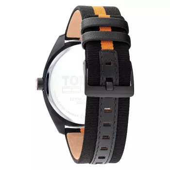 Tommy Hilfiger Vīriešu Damon kvarca pulkstenis 1792042 45 mm Nerūsējošais tērauds Zils ciparnīca