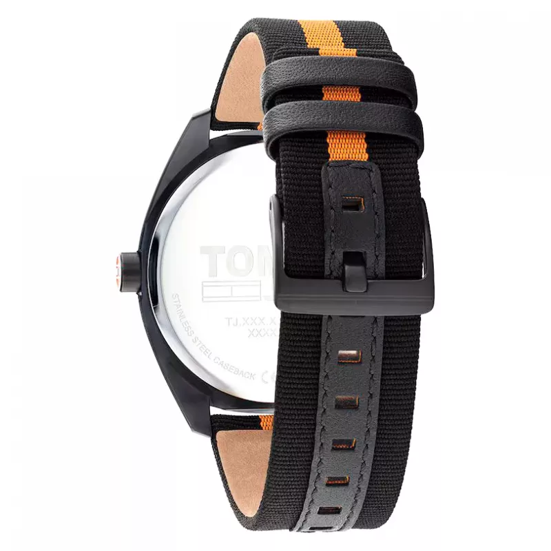 Tommy Hilfiger Vīriešu Damon kvarca pulkstenis 1792042 45 mm Nerūsējošais tērauds Zils ciparnīca
