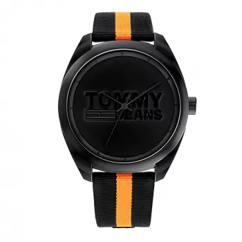 Tommy Hilfiger Vīriešu Damon kvarca pulkstenis 1792042 45 mm Nerūsējošais tērauds Zils ciparnīca