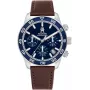 Tommy Hilfiger vīriešu Damon kvarca pulkstenis 1792163 41mm nerūsējošais tērauds zils ciparnīca
