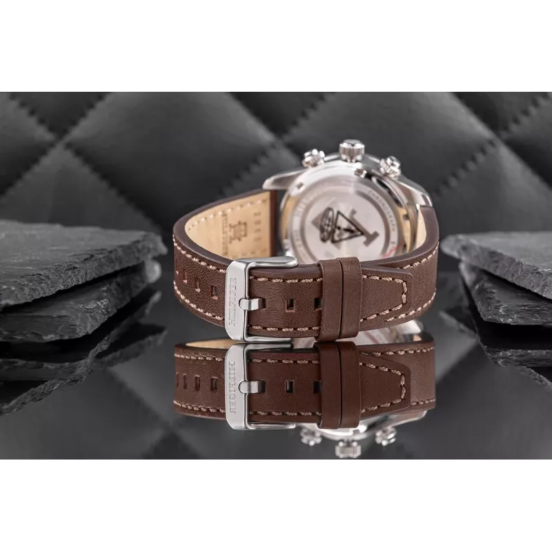Tommy Hilfiger vīriešu Damon kvarca pulkstenis 1792166 40mm zils ciparnīca brūna āda