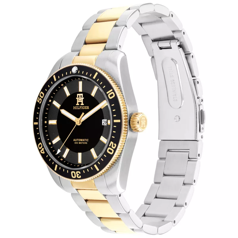 Tommy Hilfiger vīriešu Deacon kvarca pulkstenis 40mm zils ciparnīca nerūsējošā tērauda siets