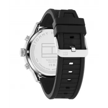 Tommy Hilfiger vīriešu Decker kvarca analogais pulkstenis 1792074 44mm nerūsējošais tērauds zils ciparnīca