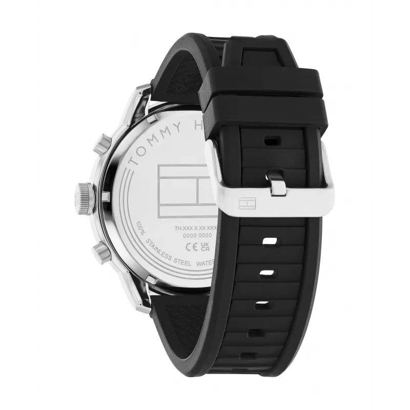 Tommy Hilfiger vīriešu Decker kvarca analogais pulkstenis 1792074 44mm nerūsējošais tērauds zils ciparnīca