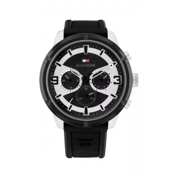 Tommy Hilfiger vīriešu Decker kvarca analogais pulkstenis 1792074 44mm nerūsējošais tērauds zils ciparnīca