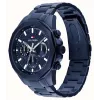 Tommy Hilfiger vīriešu Decker kvarca pulkstenis 1710652 46mm zils ciparnīca nerūsējošais tērauds