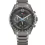 Tommy Hilfiger Vīriešu Decker kvarca pulkstenis 1791975 44 mm Zils ciparnīca Nerūsējošā tērauda siets