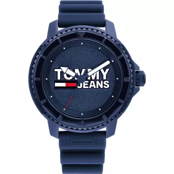 Tommy Hilfiger vīriešu Decker kvarca pulkstenis 1792000 46 mm zils ciparnīca brūna āda