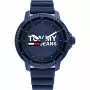 Tommy Hilfiger vīriešu Decker kvarca pulkstenis 1792000 46 mm zils ciparnīca brūna āda