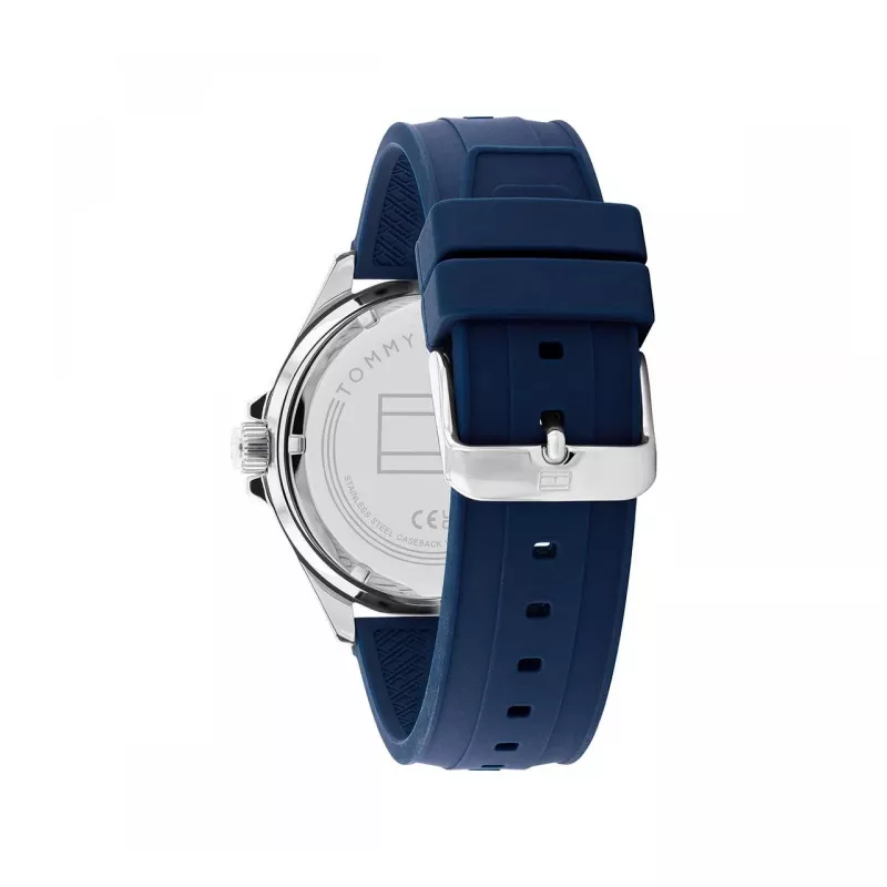 Tommy Hilfiger vīriešu Decker kvarca pulkstenis 1792009 43mm zils ciparnīca nerūsējošais tērauds