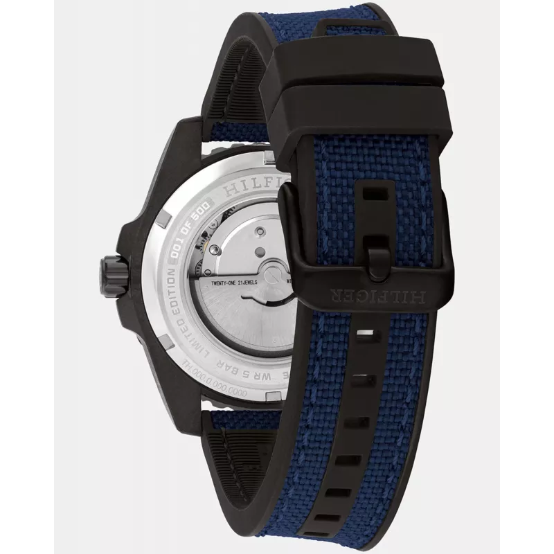 Tommy Hilfiger vīriešu Decker kvarca pulkstenis 1792160 42mm nerūsējošais tērauds zils ciparnīca