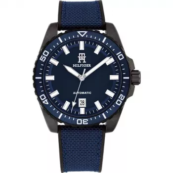 Tommy Hilfiger vīriešu Decker kvarca pulkstenis 1792160 42mm nerūsējošais tērauds zils ciparnīca