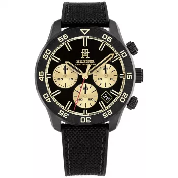 Tommy Hilfiger vīriešu pulkstenis Decker Quartz 1792182 41mm zils ciparnīca brūna āda