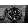 Tommy Hilfiger Vīriešu Decker kvarca pulkstenis 44mm nerūsējošais tērauds zils ciparnīca brūna āda