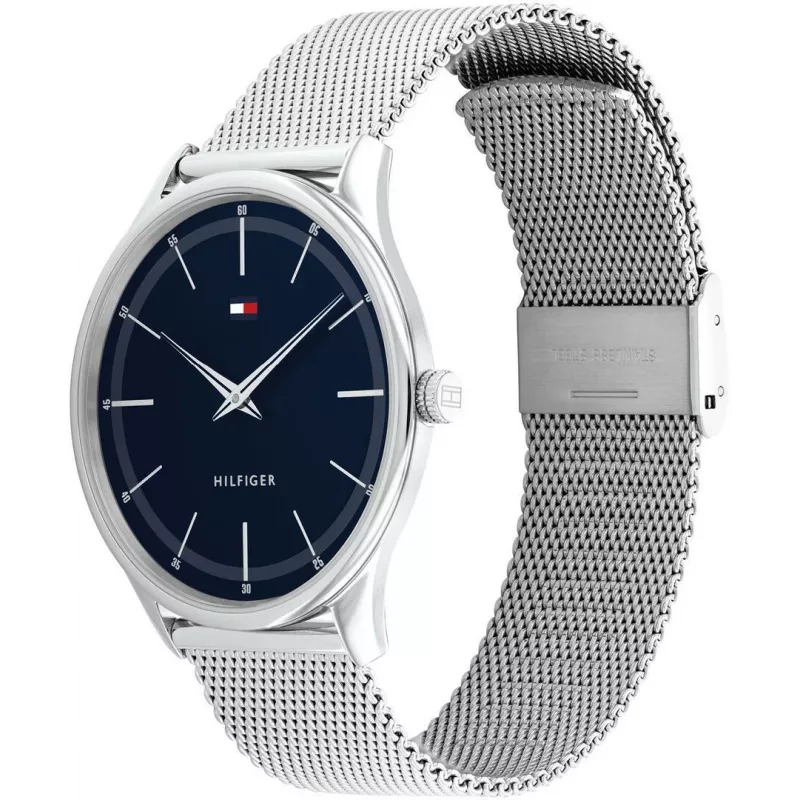 TOMMY HILFIGER Vīriešu TH Sport kvarca pulkstenis 40mm zils ciparnīca brūna ādas siksniņa 1710468