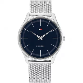 TOMMY HILFIGER Vīriešu TH Sport kvarca pulkstenis 40mm zils ciparnīca brūna ādas siksniņa 1710468