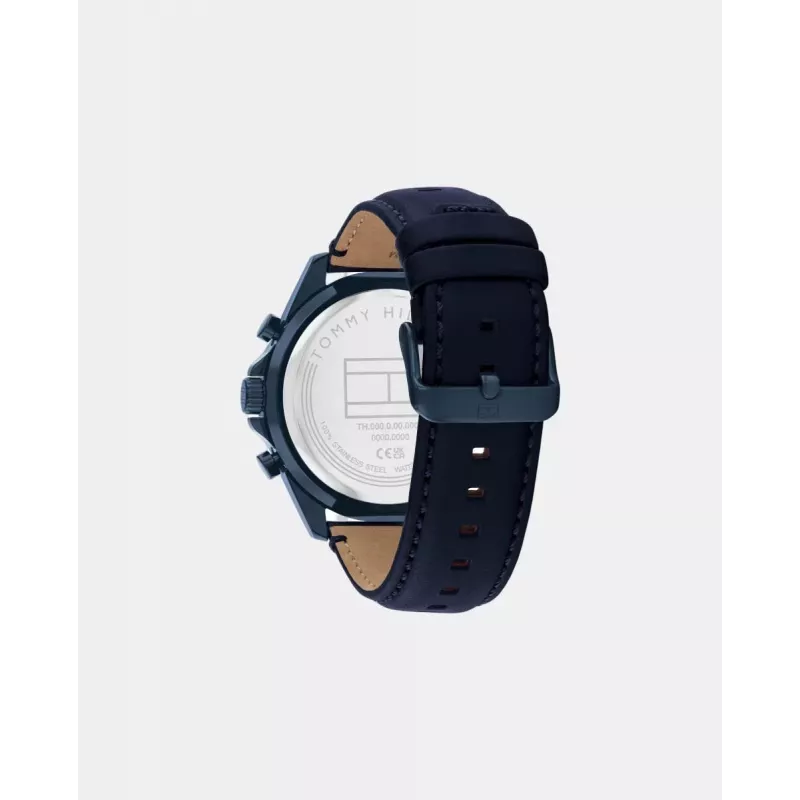 TOMMY HILFIGER Vīriešu pulkstenis 1710655 48mm Nerūsējošais tērauds Zils ciparnīca