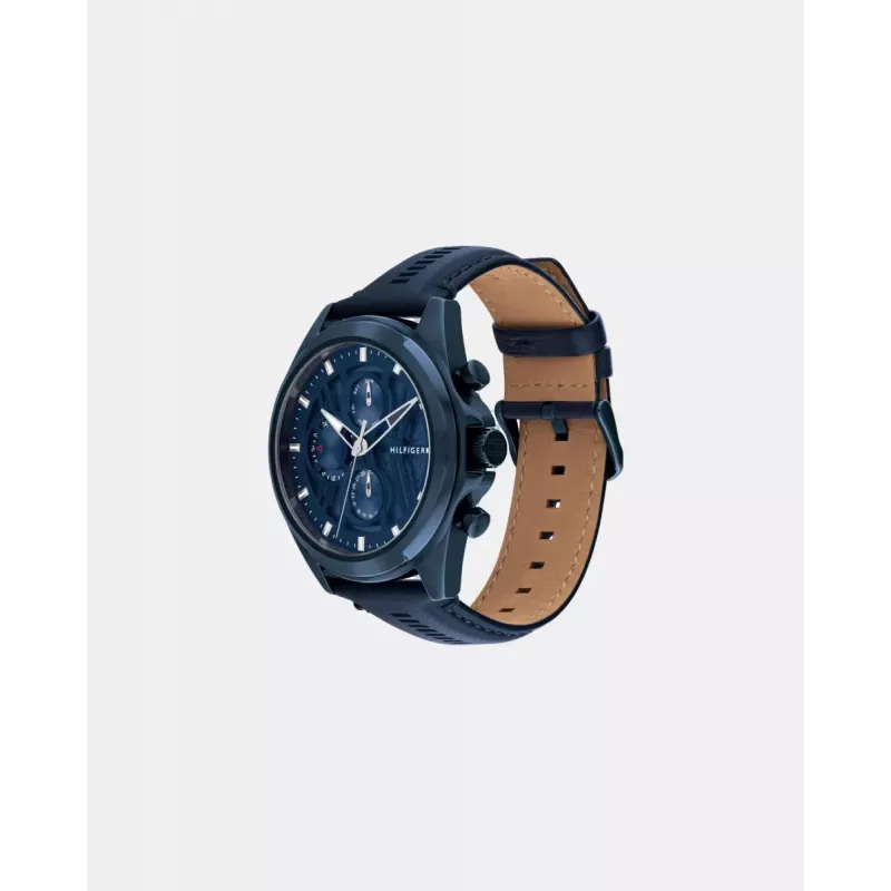 TOMMY HILFIGER Vīriešu pulkstenis 1710655 48mm Nerūsējošais tērauds Zils ciparnīca