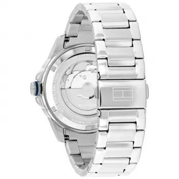 Tommy Hilfiger vīriešu pulkstenis 1710695 42mm zils ciparnīca nerūsējošā tērauda siets