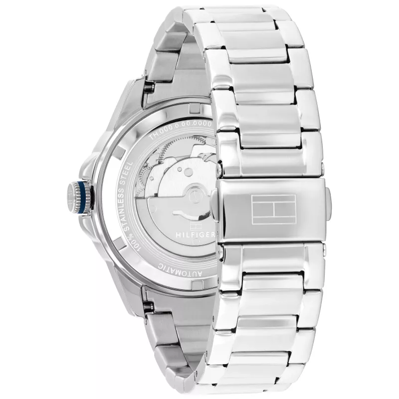 Tommy Hilfiger vīriešu pulkstenis 1710695 42mm zils ciparnīca nerūsējošā tērauda siets