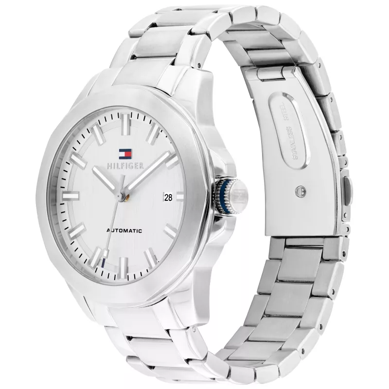 Tommy Hilfiger vīriešu pulkstenis 1710695 42mm zils ciparnīca nerūsējošā tērauda siets