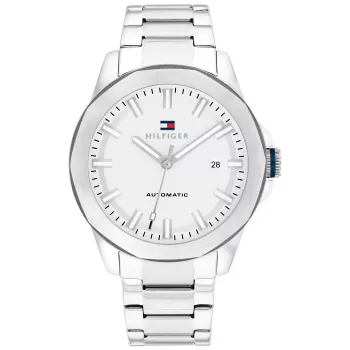 Tommy Hilfiger vīriešu pulkstenis 1710695 42mm zils ciparnīca nerūsējošā tērauda siets