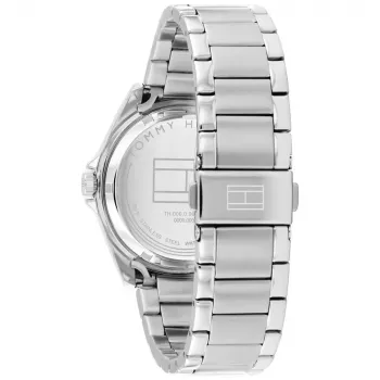 Tommy Hilfiger vīriešu pulkstenis 1710718 39mm zils ciparnīca brūna ādas siksniņa