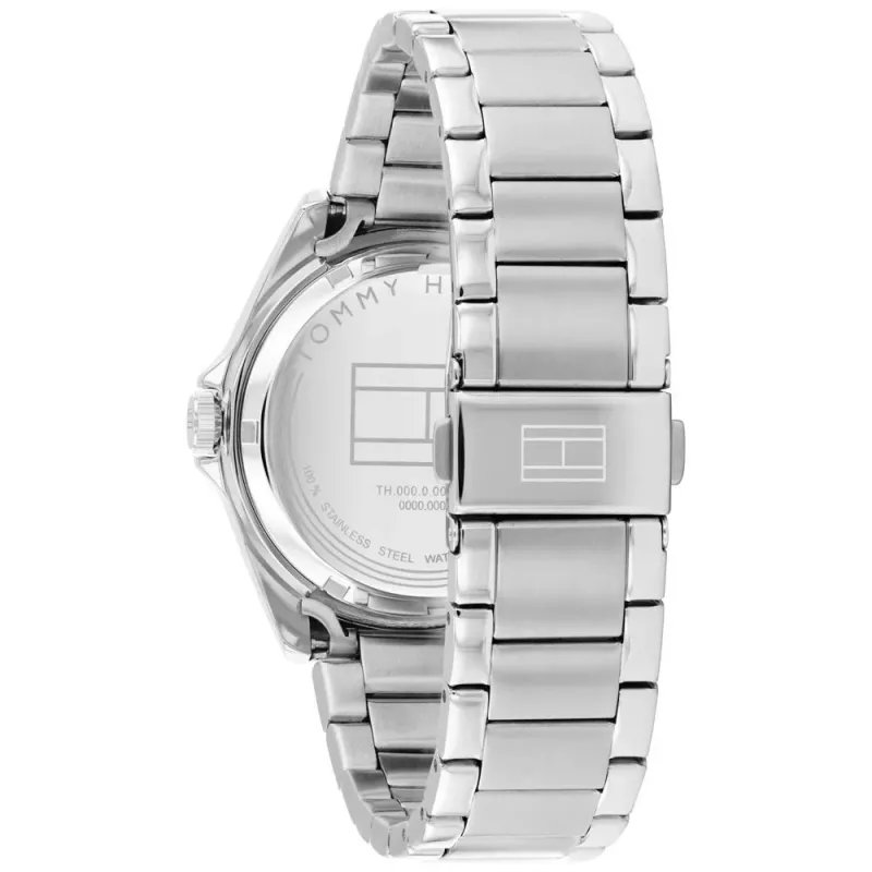 Tommy Hilfiger vīriešu pulkstenis 1710718 39mm zils ciparnīca brūna ādas siksniņa
