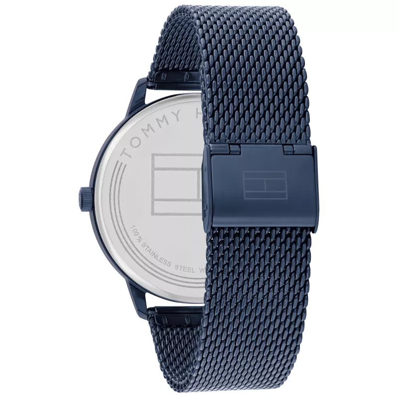 Tommy Hilfiger vīriešu pulkstenis 1791841 43mm nerūsējošais tērauds zils ciparnīca