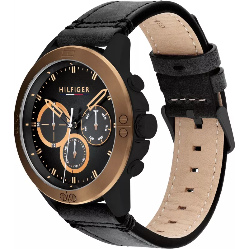 Tommy Hilfiger vīriešu pulkstenis 1791893 46mm nerūsējošais tērauds zils ciparnīca