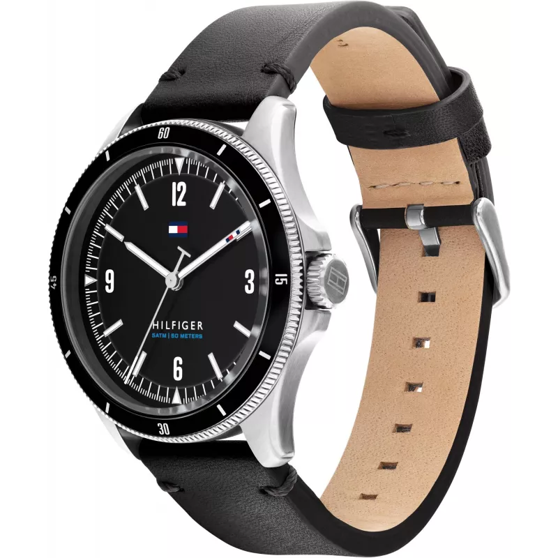 Tommy Hilfiger vīriešu pulkstenis 1791904 44mm nerūsējošais tērauds zils ciparnīca