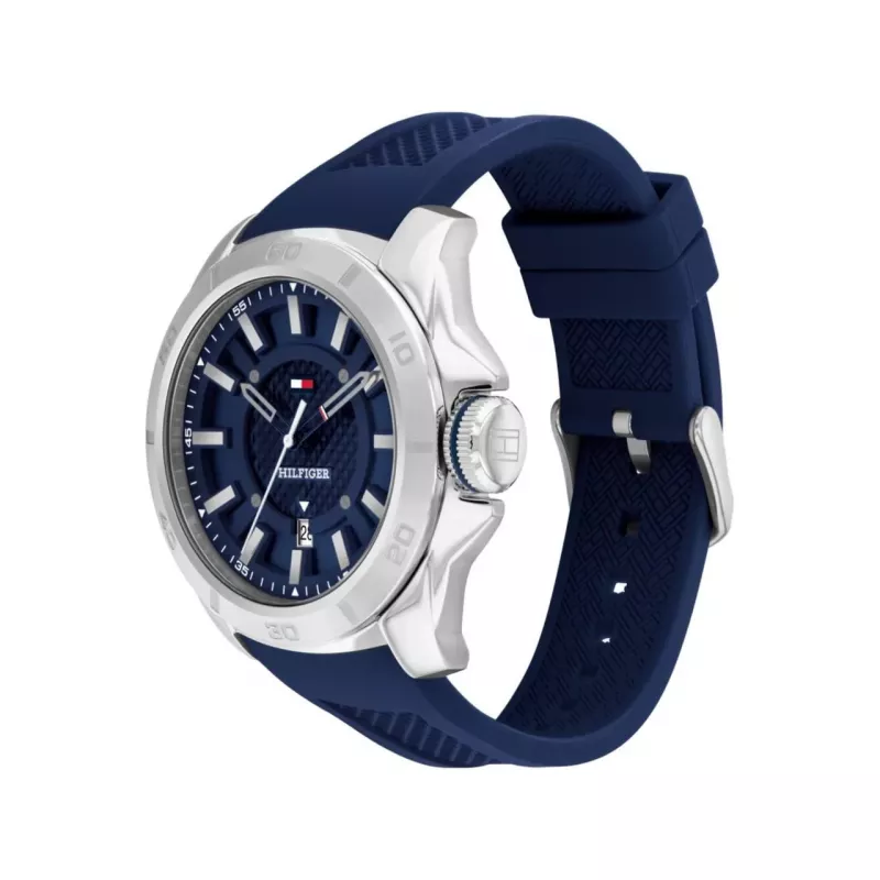 Tommy Hilfiger vīriešu pulkstenis 1792134 48mm nerūsējošais tērauds zils ciparnīca