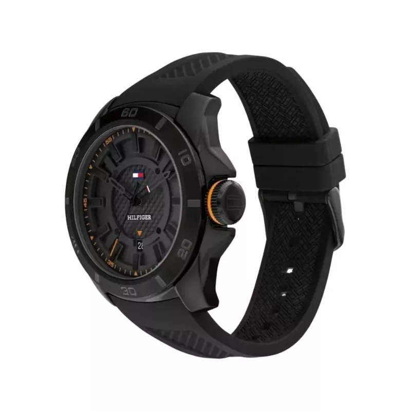 Tommy Hilfiger vīriešu pulkstenis 1792137 49mm nerūsējošais tērauds zils ciparnīcas hronogrāfs