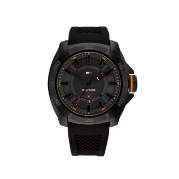 Tommy Hilfiger vīriešu pulkstenis 1792137 49mm nerūsējošais tērauds zils ciparnīcas hronogrāfs