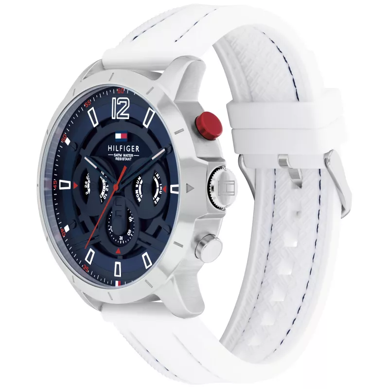 Tommy Hilfiger vīriešu pulkstenis 1792148 46mm nerūsējošais tērauds zils ciparnīca