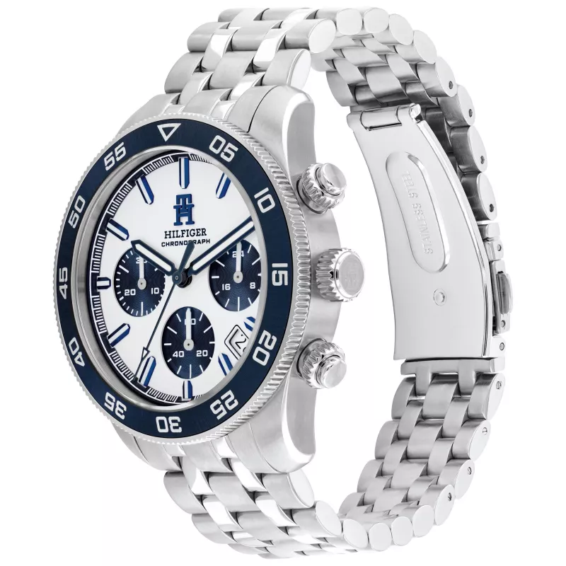 Tommy Hilfiger vīriešu pulkstenis 1792157 41mm zils ciparnīca brūna āda