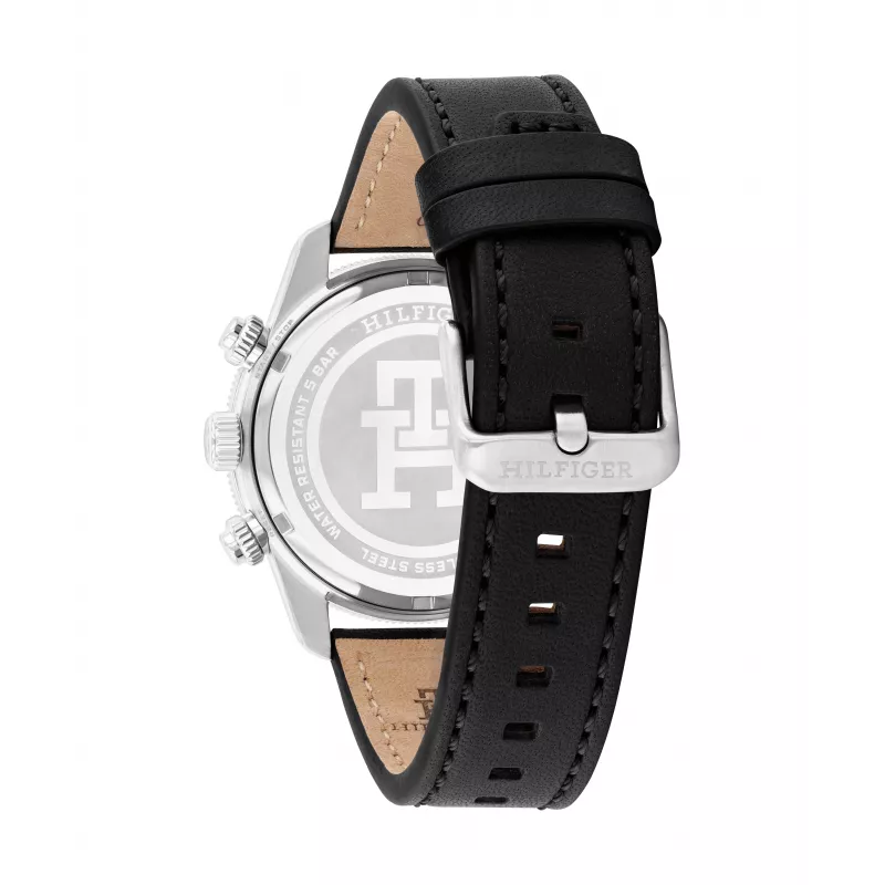 Tommy Hilfiger vīriešu pulkstenis 1792162 41mm nerūsējošais tērauds zils ciparnīca brūna āda