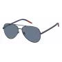 Tommy Hilfiger TJ-0008-S-FLL Unisex Taisnstūra saulesbrilles - Melns acetāta rāmis, Pelēkas polikarbonāta lēcas, UV400 aizsardzība